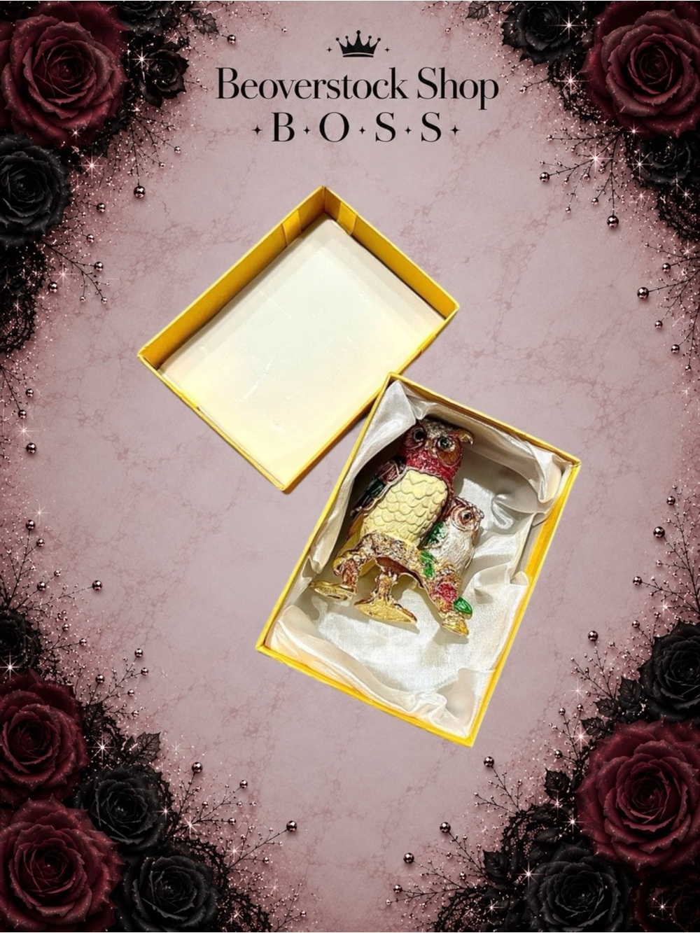 NEW Jeweled Owl Tchotchke – Hidden Jewelry Storage Trinket Box